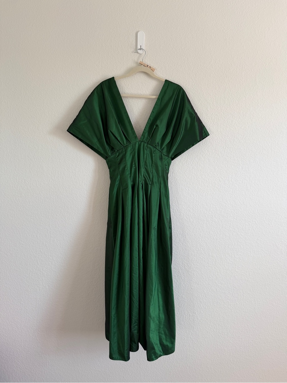 Anthropologie Exquise Tobie Dress in Emerald Green size small - Picture 6 of 13